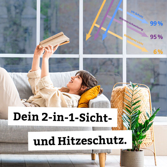 Fensterfolie Spiegel-Sichtschutzfolie image number null